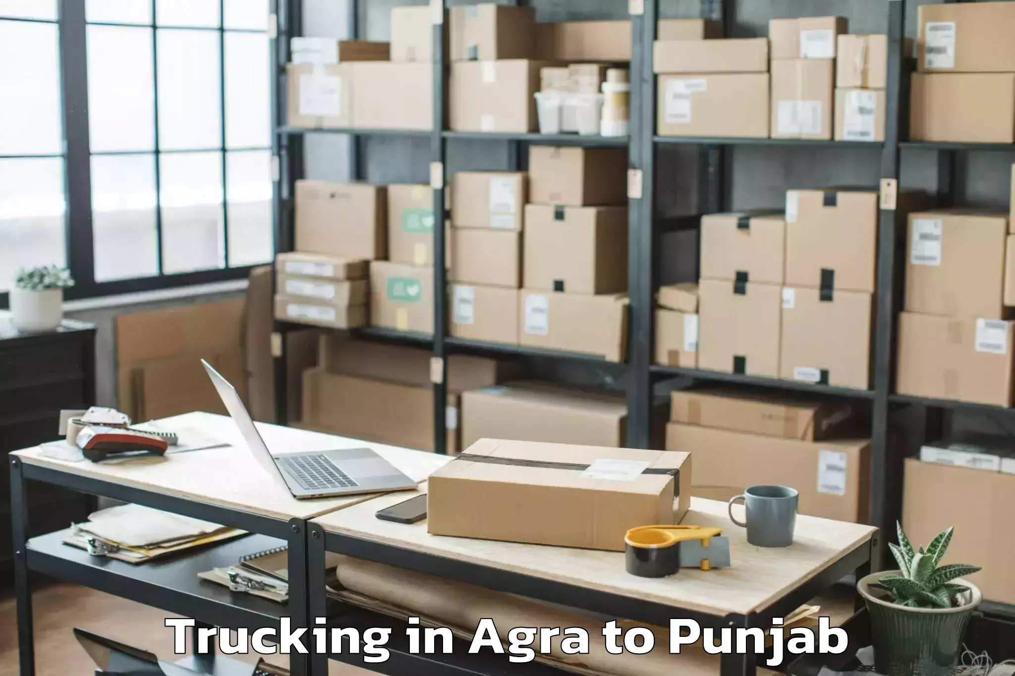 Professional Agra to Dasua Trucking